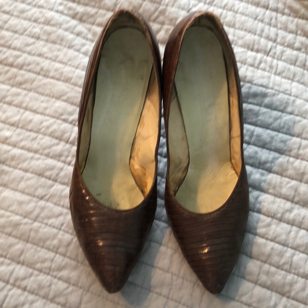 Vintage snakeskin heels